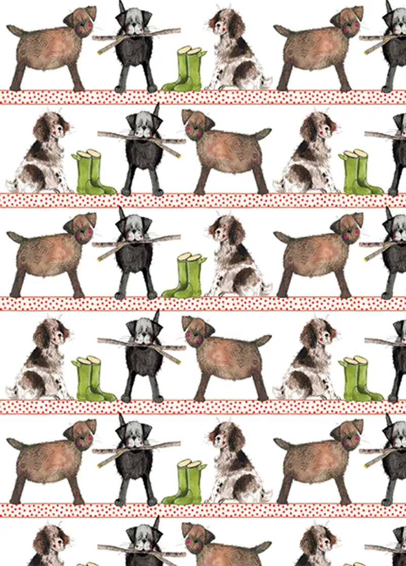 Alex Clark Dogs Gift Wrap